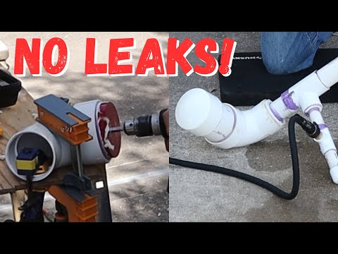 Видео: Отличный способ заменить сломанный фитинг из ПВХ — сверла для расширения труб