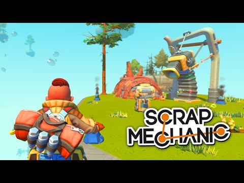 Видео: ВЫЖИВАНИЕ на ПАРЯЩИХ ОСТРОВАХ в SCRAP MECHANIC (Sky Mechanic mod)