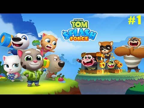 Видео: Talking Tom Splash Force Еноты совсем оборзели Похищают животных! Том и Анджела спешат на Помощь