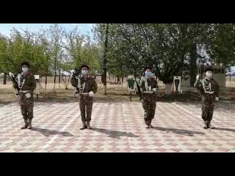 Видео: С.Мұқанов атындағы ЖОМ. Сақшы әскери-патриоттық клубының қарумен саптық дайындық жасау сәті