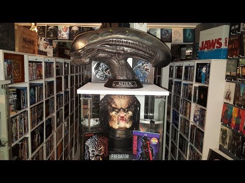 Видео: Моя огромная коллекция Blu-ray DVD и экскурсия по кинозалу