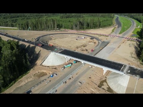 Видео: Реконструкция автомобильной дороги А-180 "Нарва" на участке км 31 - км 54