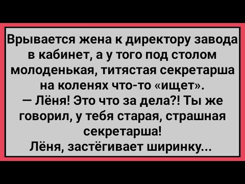 Видео: Как у Директора Завода под Столом Секретарша Сидела! Сборник Свежих Смешных Анекдотов!