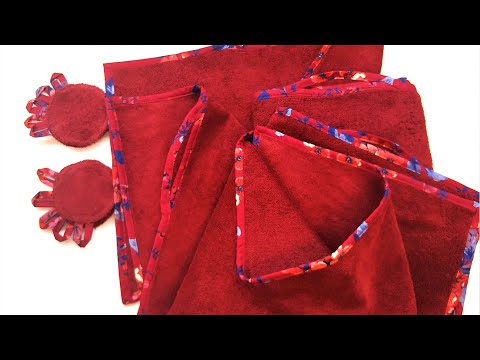 Видео: Самая Эффектная петля для полотенца Beauty towel set zero waste Tutorial