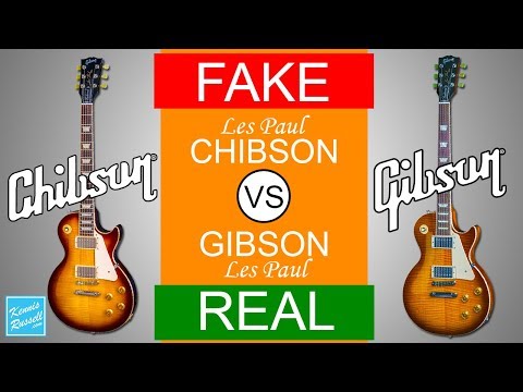 Видео: Поддельные Chibson против настоящих Gibson (можете ли вы отличить эти две гитары Les Paul?)