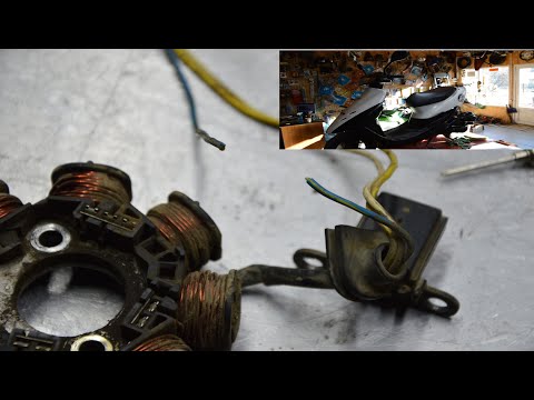 Видео: Honda dio 34 Нема іскри!Погана маса і розірваний дріт!