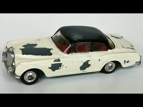 Видео: Реставрация корги Bentley Continental Sports Saloon № 224. Литая модель игрушки.