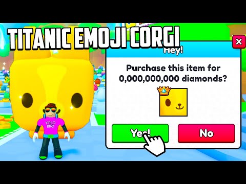 Видео: КУПИЛ *TITANIC EMOJI CORGI* В PET SIMULATOR 99 В РОБЛОКС?! ROBLOX