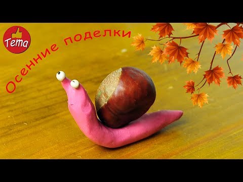 Видео: Поделки из каштанов  #поделкиизкаштанов Поделки из пластилина Осенние поделки #поделкивсадик