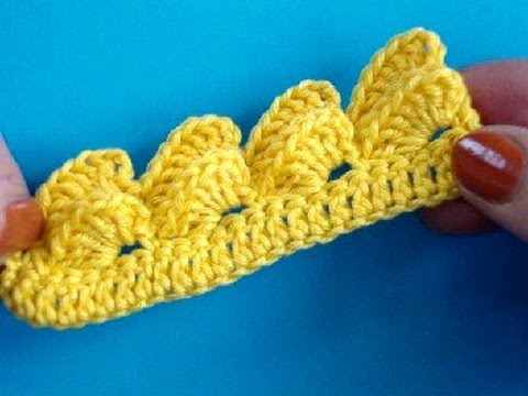 Видео: Вязание крючком Урок 274 Кайма crochet border