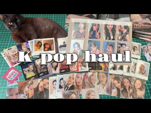 Видео: февральская распаковка кпоп фотокарт + обзор моего кота ✨ k-pop haul twice