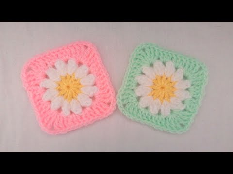 Видео: Бабино квадратче с Маргаритка / Урок стъпка по стъпка / How to crochet Daisy Granny Square / DIY