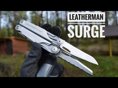 Видео: Leatherman Surge тест клинков / testing