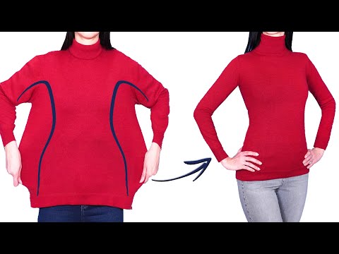 Видео: Умный швейный совет как уменьшить свитер за 5 минут!