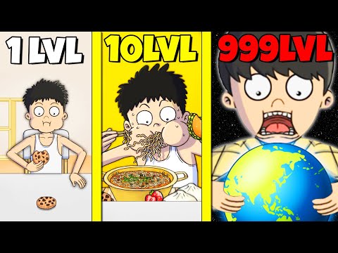 Видео: МАКСИМАЛЬНАЯ ЭВОЛЮЦИЯ ПОЕДАНИЯ! | Food Fighter Clicker