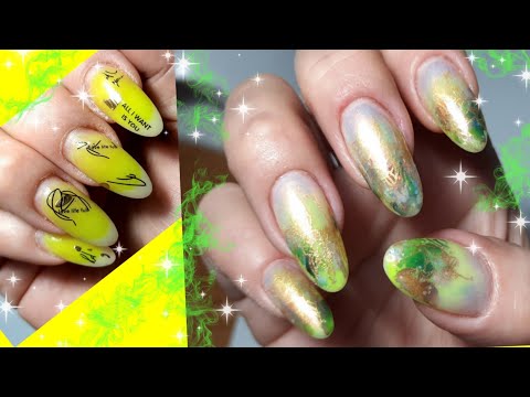 Видео: *688*Сама себе мастер.Коррекция на правой руке.Дизайн "Золотая осень"