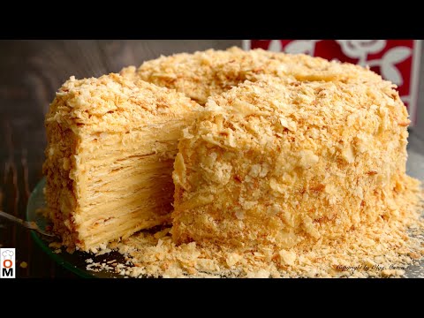 Видео: Торт "НАПОЛЕОН"  с очень ВКУСНЫМИ КОРЖАМИ