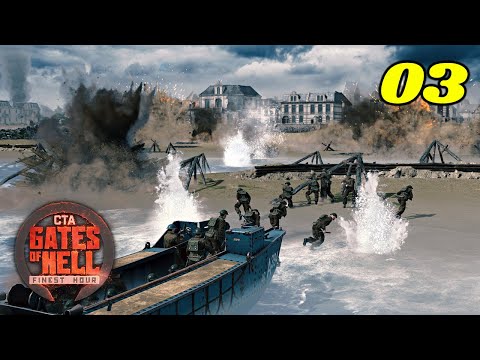 Видео: Gates of Hell: Finest Hour | Кампания за Германию - Орел и Лев | Пляж Сворд #3