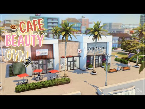 Видео: Кафе☕Салон Красоты💅🏻Спортзал🥊│Строительство│Cafe Beauty Gym│SpeedBuild│NO CC [The Sims 4]
