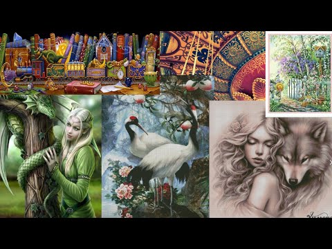 Видео: Карусель МНОГОЦВЕТКИ Круг 72) ХАЕД / Химера / Вышивка ))