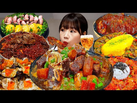 Видео: Sub)Real Mukbang- Легендарное видео, которое вы хотите 😋 Острая лапша, паста, омлет 🍱 КОРЕЙСКАЯ ЕДА