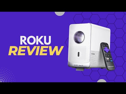 Видео: Обзор: умный проектор Aurzen Roku TV с Wi-Fi и Bluetooth, встроенной функцией потоковой передачи ...