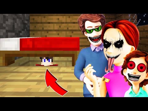 Видео: СПРЯТАЛСЯ ПОД КРОВАТЬЮ ОТ ВСЕЙ СЕМЬИ ДИМ ДИМЫЧА В МАЙНКРАФТЕ