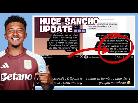 Видео: Новости о драме Джейдона Санчо... САВИТИ ОТВЕЧАЕТ? Что это значит для «Астон Виллы»!!!