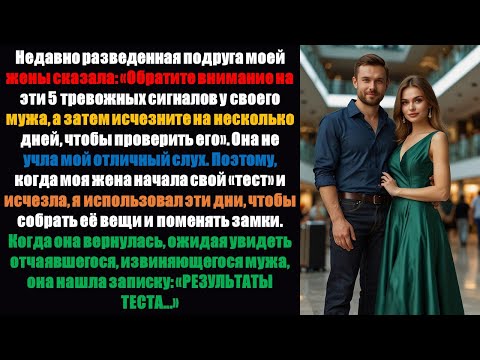 Видео: Жена исчезла, чтобы «проверить меня на наличие тревожных сигналов», а когда вернулась, обнаружила...
