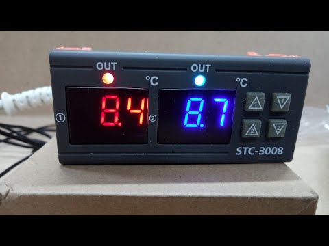 Видео: Терморегулятор STC-3008 Обзор, настройки.