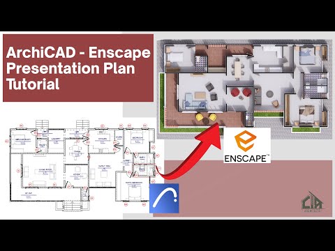 Видео: Enscape для Archicad: Учебное пособие по разработке плана презентации