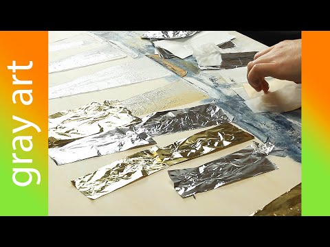 Видео: Парусники Текстурной Пастой / Картина акрилом с поталью