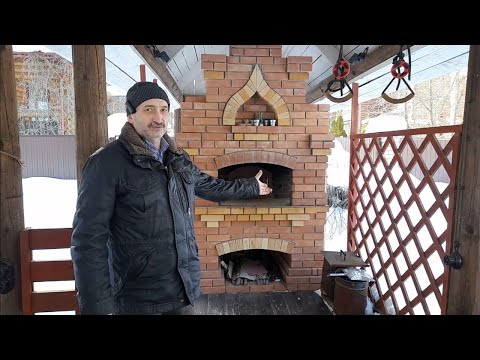 Видео: Русская печь с мангалом на шестке сложенная  мной 18 лет назад, обзор печи и устройство мангала