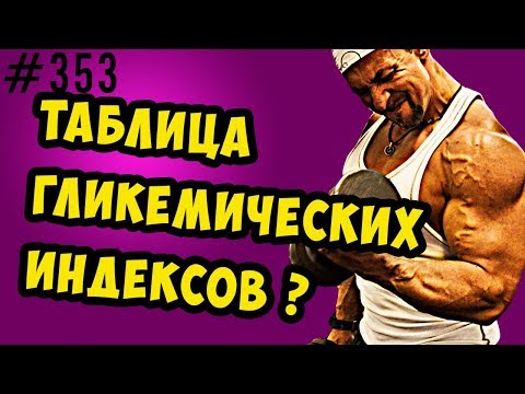 Видео: правильные таблицы гликемических индексов