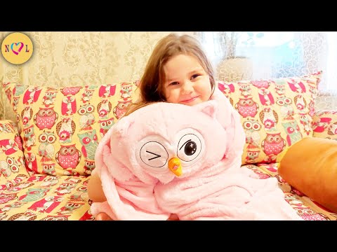 Видео: Купили  Сову ЛУНИ -КУ "DORMEO" с РОЗОВЫМ ПЛЕДОМ внутри Nastya life VLOG