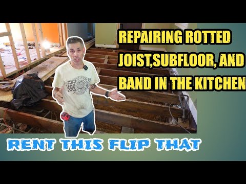 Видео: Ремонт сгнивших балок и чернового пола на кухне