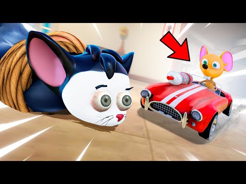 Видео: МЫШЬ ПОЙМАЛА КОТА! УГАРНЫЕ КОШКИ МЫШКИ