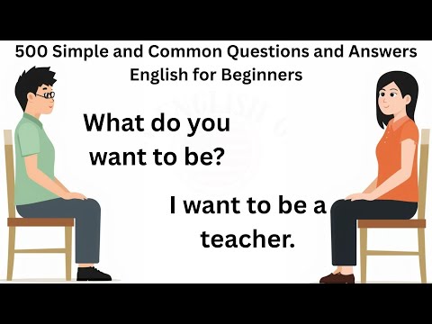 Видео: Ежедневная практика аудирования английского языка | 500 простых и распространённых вопросов и отв...