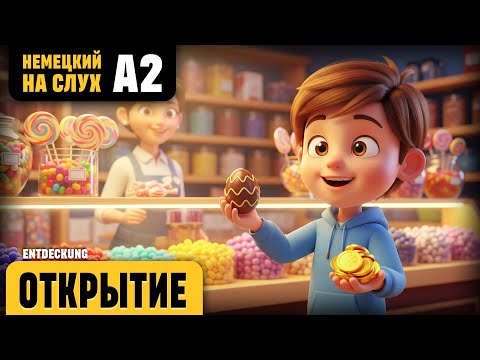 Видео: Открытие. Веселый рассказ (уровень А2). Немецкий на слух.