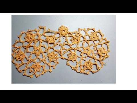 Видео: Crochet lace motif like Irish lace Ажурный мотив крючком как ирландское кружево