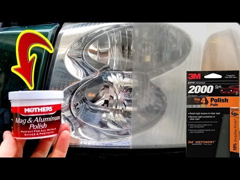 Видео: ВОССТАНОВЛЕНИЕ ФАР. Mother's Mag и полироль для алюминия против влажной шлифовки