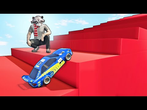 Видео: КАК ДАЛЕКО ЗАЕДЕТ МАШИНА НА ПУЛЬТЕ УПРАВЛЕНИЯ??? ЛЕСТНИЦА В GTA ONLINE!!!