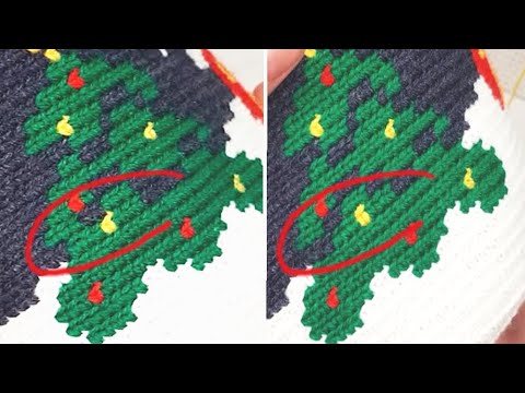 Видео: Как исправить ошибку в узоре - жаккард крючком / How to correct a mistake in a pattern
