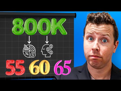 Видео: Выйти на пенсию в 55, 60 или 65 лет с 800 000 долларов?
