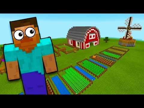 Видео: СТРОИМ ФЕРМУ в Minecraft