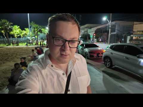 Видео: Вечерний Джомтьен, Паттайя, Таиланд