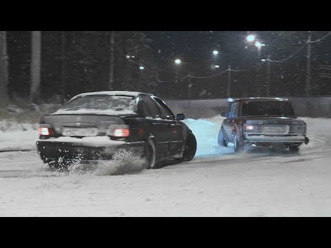 Видео: Приехал боком в Жигу! Первый зимний выезд на BMW M3 E36!