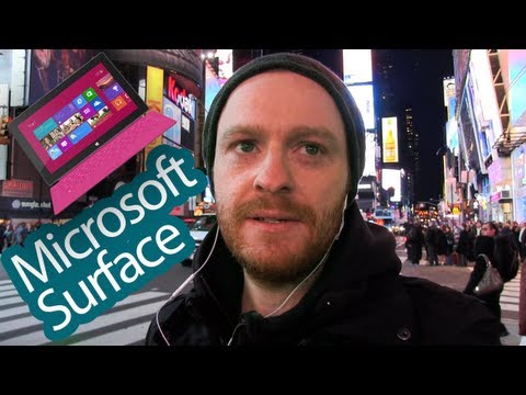 Видео: Первый взгляд на Surface и поход в Microsoft Store на Time Square.