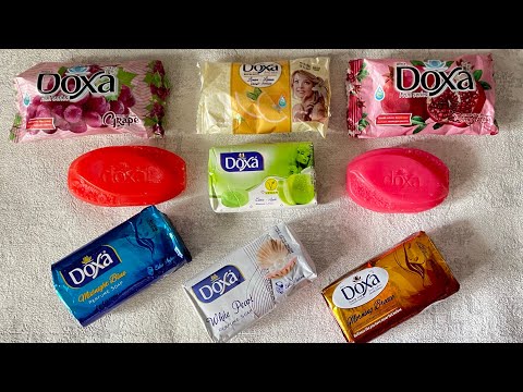 Видео: Мыло Doxa ❤️🧡💛💚💙💜🤍/ Dry soap Doxa cutting / ASMR