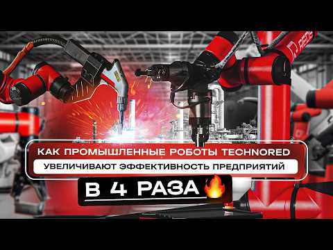 Видео: Как промышленные роботы TECHNORED увеличивают эффективность предприятий в 4 раза